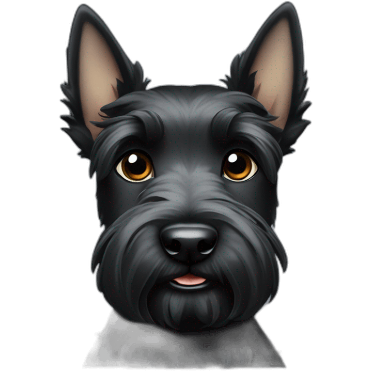 Blackeyes Puppy Scottish terrier black eyes black emoji