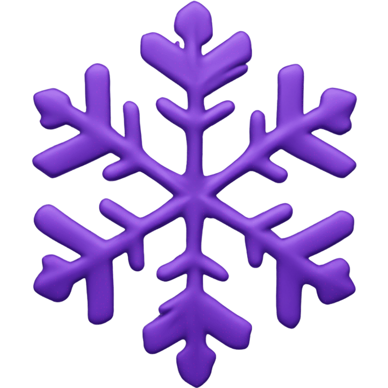 Purple snowflake emoji