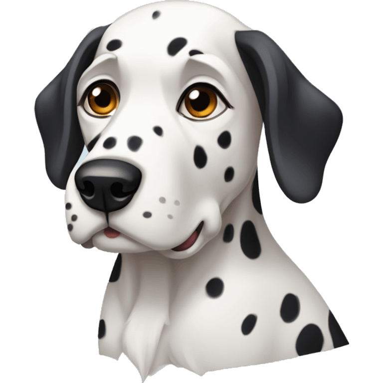 cara de un perro dalmata  emoji