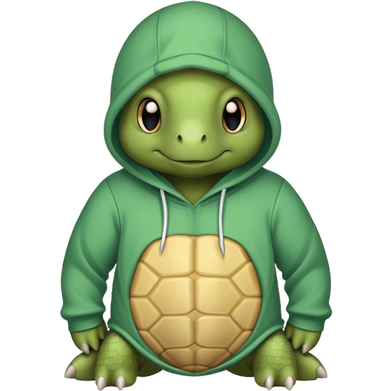 turtle wearing a hoodie emoji