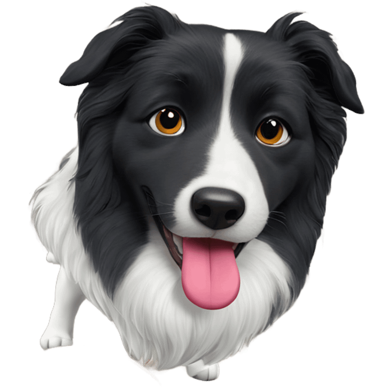 playful dog with tongue out emoji