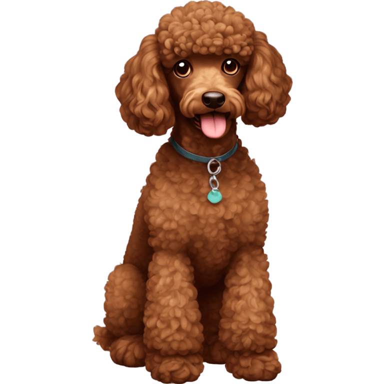 brown poodle emoji