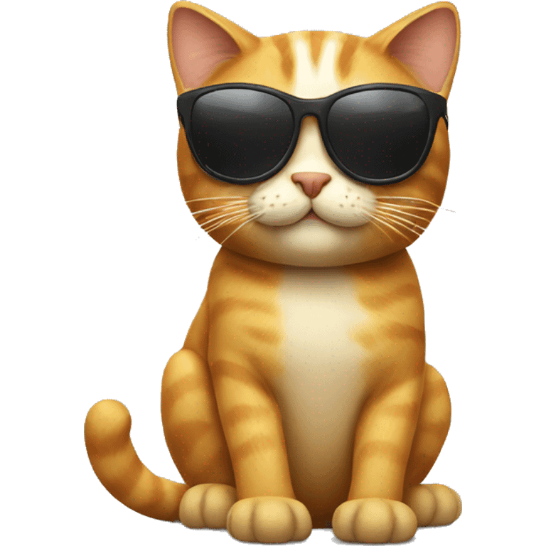 Cat with sunglasses emoji