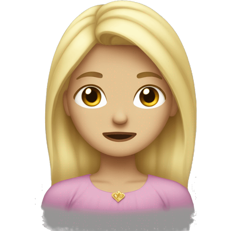 Blonde princess crying  emoji