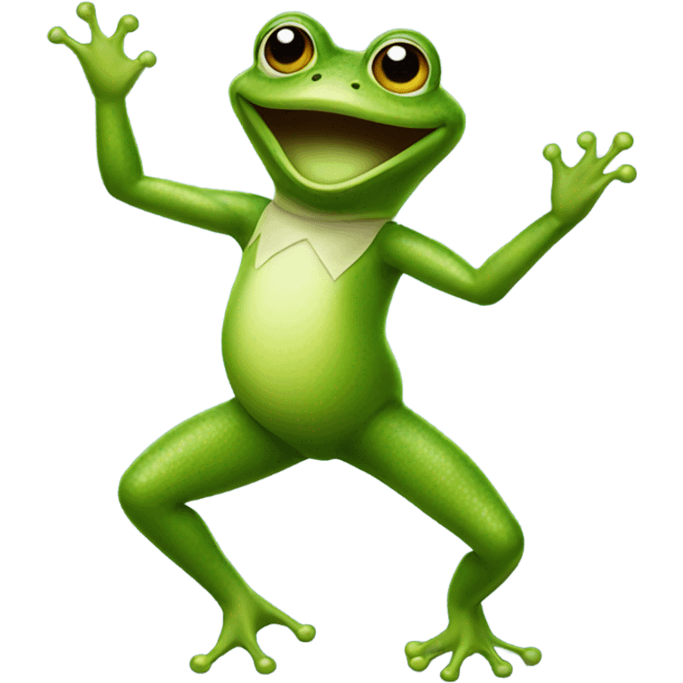 Dancing frog emoji