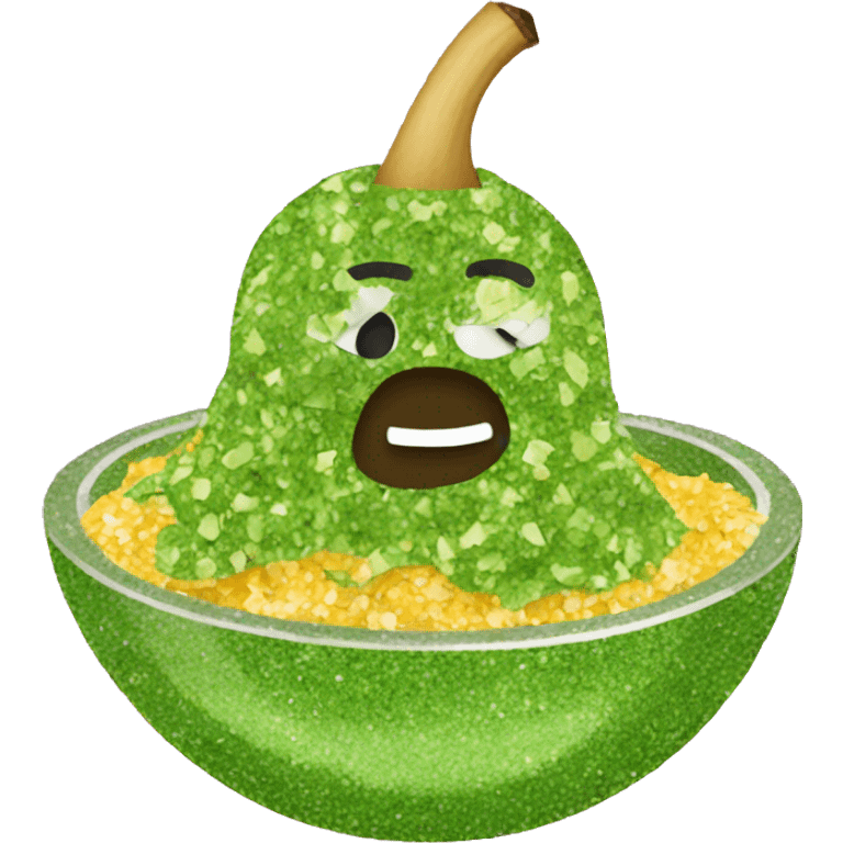 Glitter guacamole  emoji