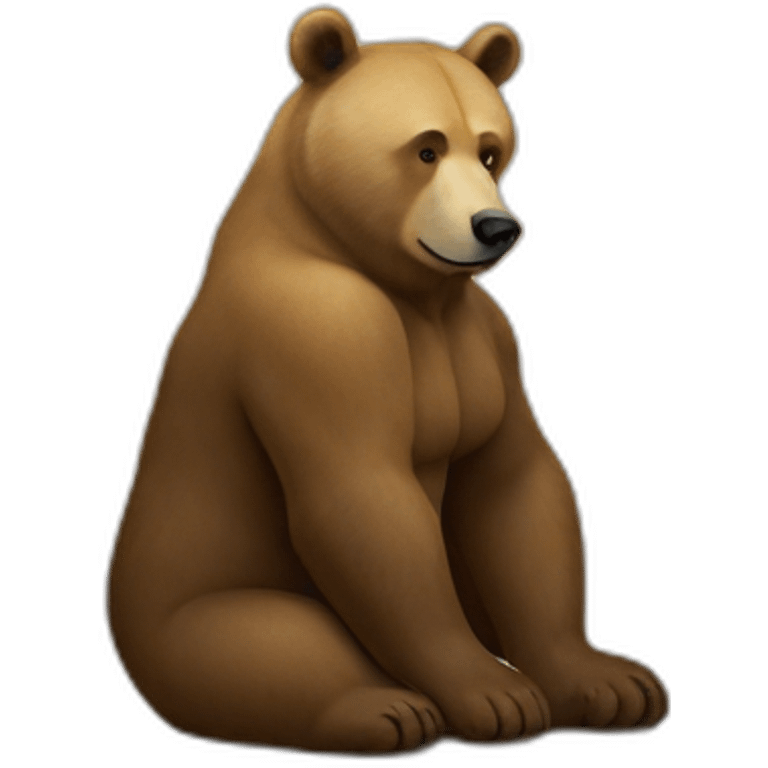 Putin on the bear emoji