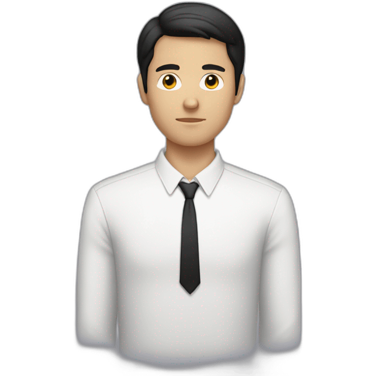 faceless 25yo white male with black hair emoji