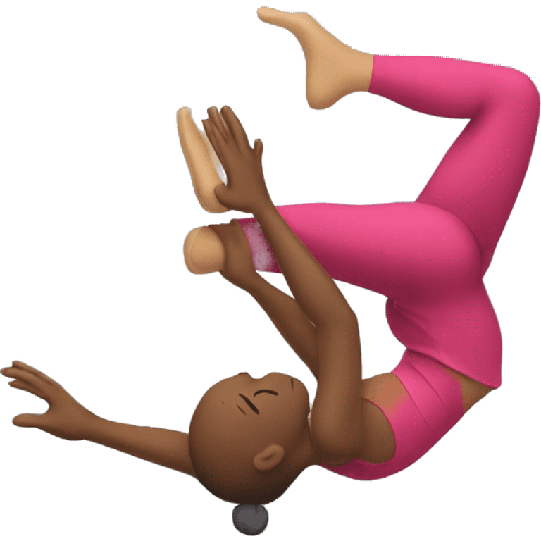 acrobat doing a split emoji