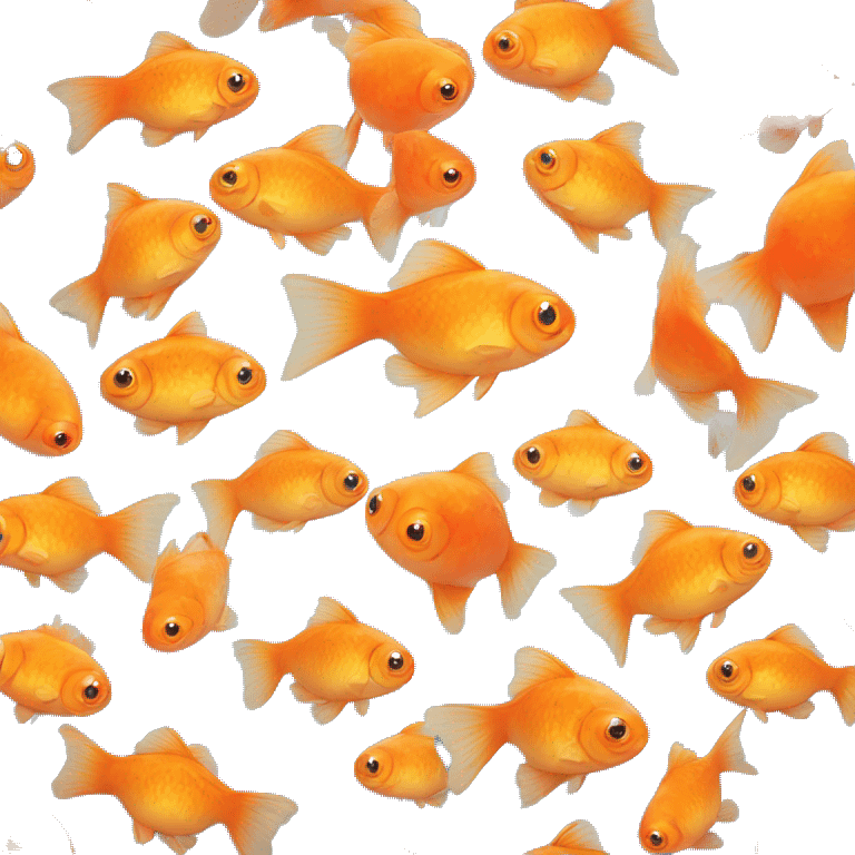 Crystal fat round goldfish emoji