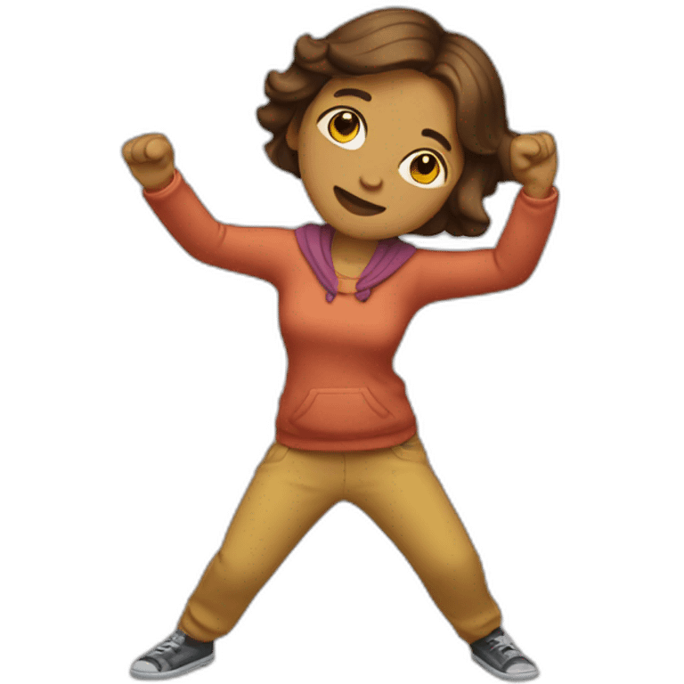 Femme qui dab emoji