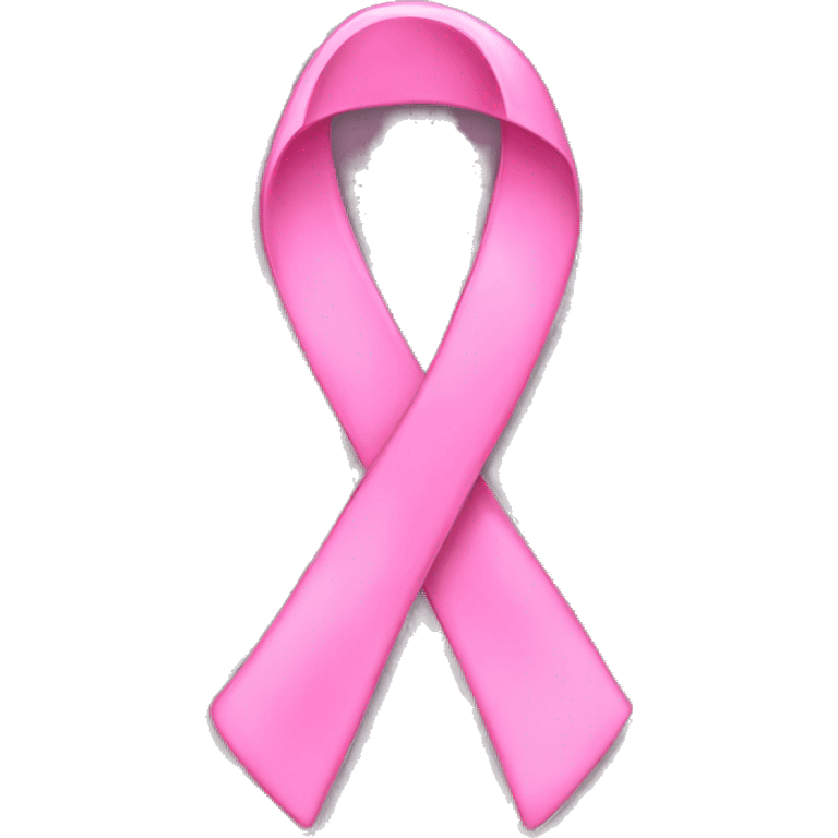 Pink cancer ribbon emoji