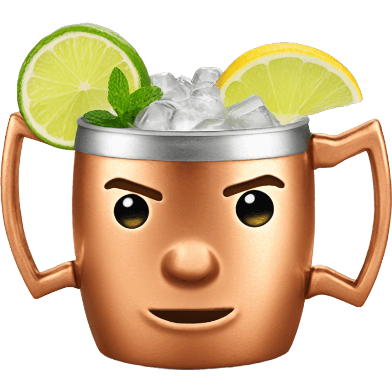 Moscow mule copper mug emoji