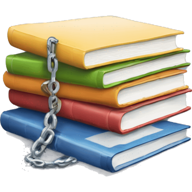 Resource Emoji 
Usage: To refer to shared resources or reference materials.
Design Idea: A stack of books with a chain link. emoji