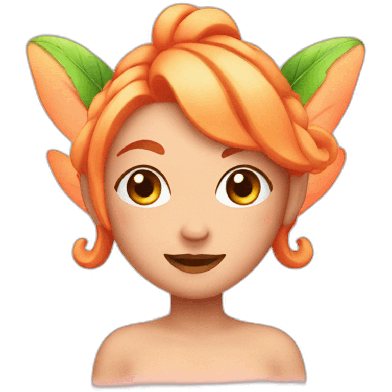 A peach fairy emoji