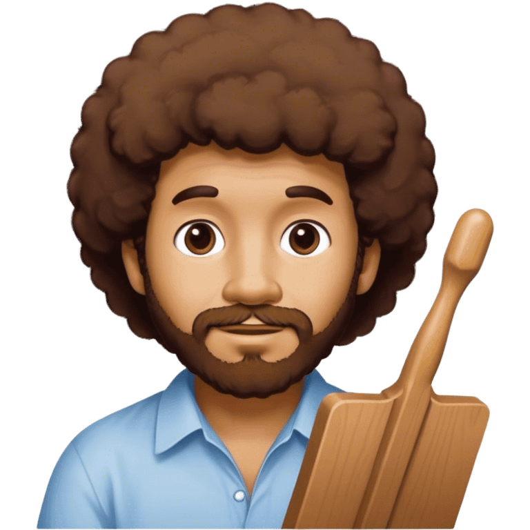 bob ross doing the griddy emoji