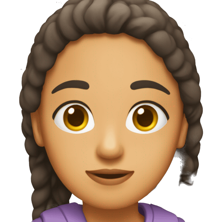 Chica haicnedo sentadillas emoji