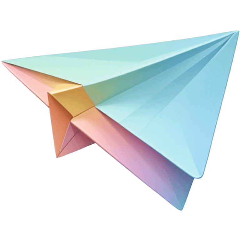 Pastel paper airplane  emoji