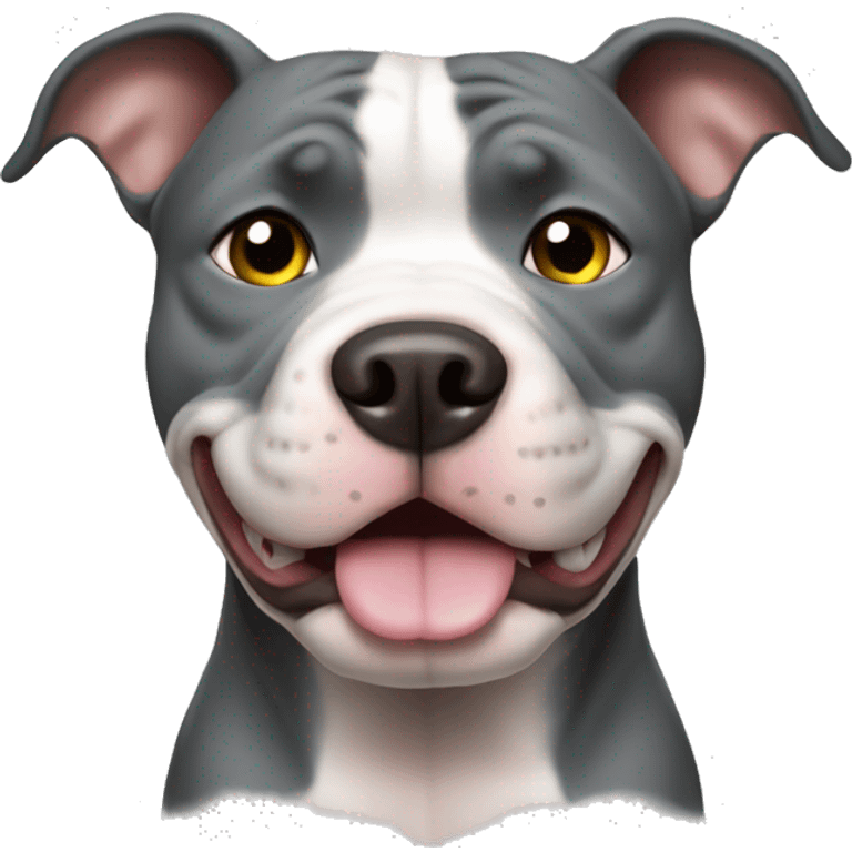 Pitbull  gris  emoji