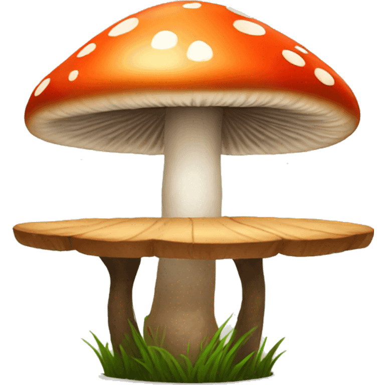 Mushroom table emoji