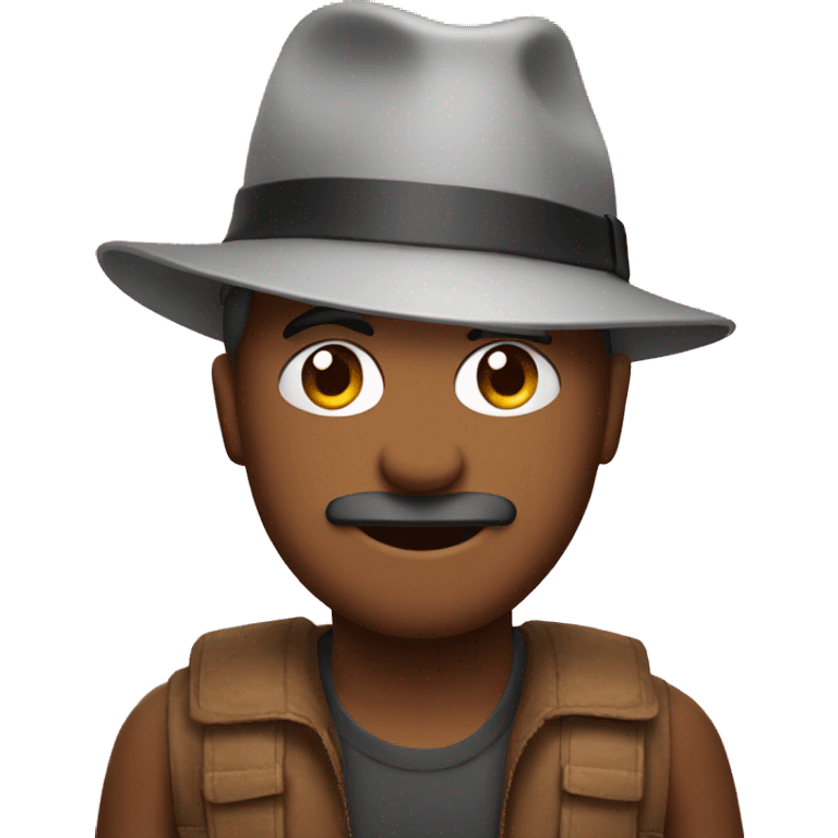 hat man with youtube logo emoji