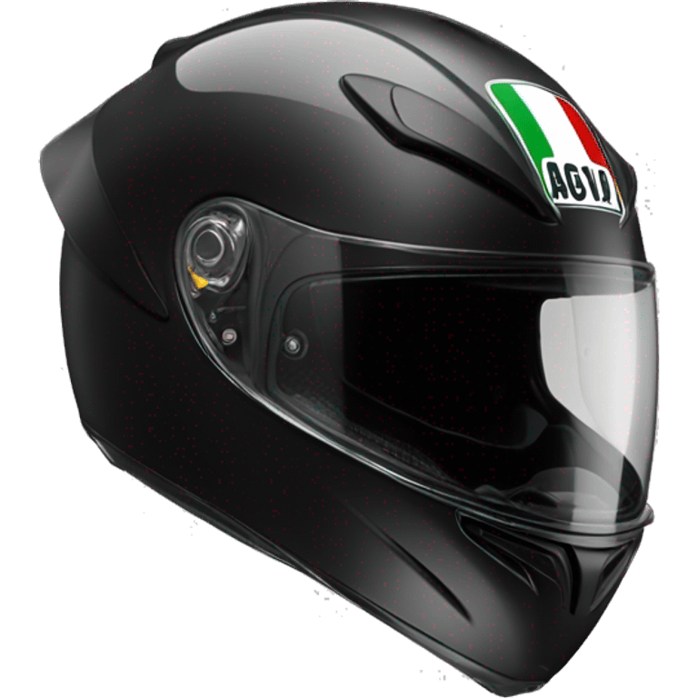 black AGV bike helmet emoji