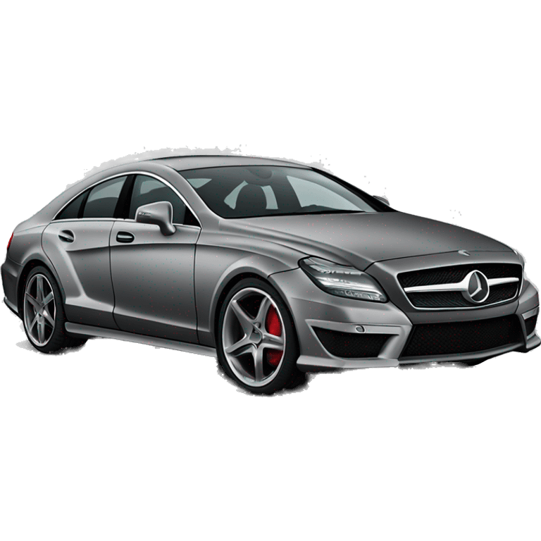 Matte gray mercedes CLS 219 emoji