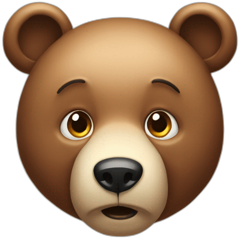 confused bear emoji