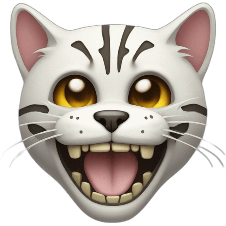 skeleton smile cat emoji