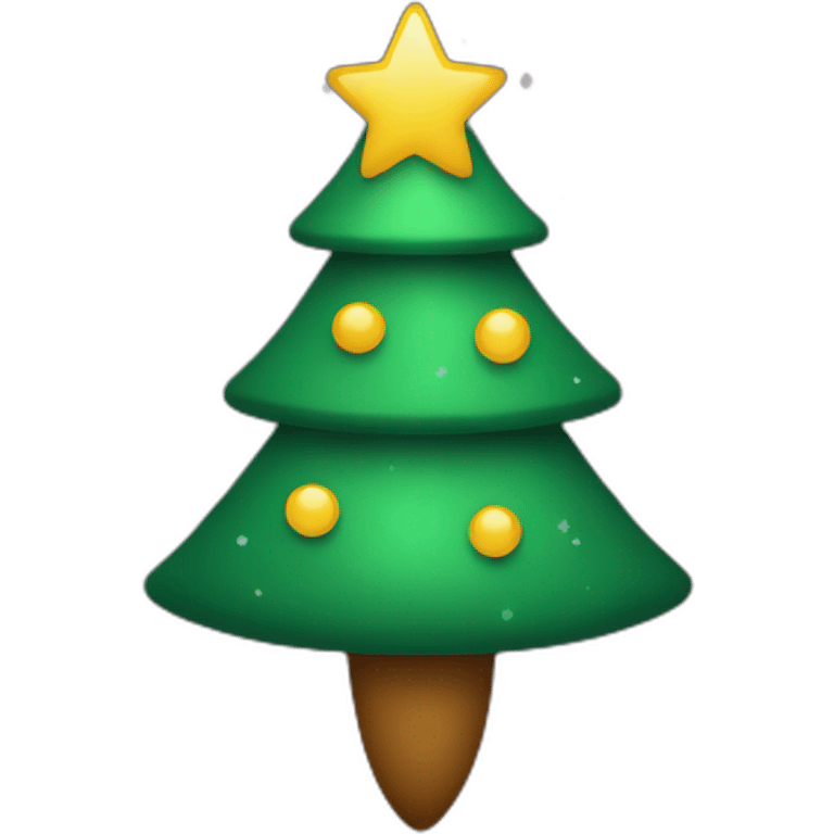 a christmas tree in the style of the rocketship emoji emoji