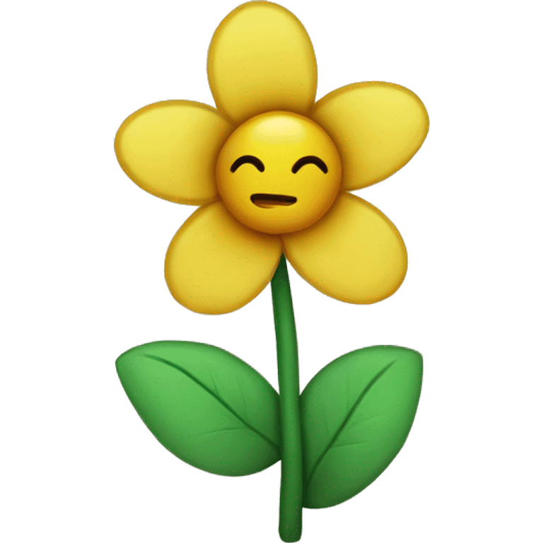 Flower drawn by a kid emoji