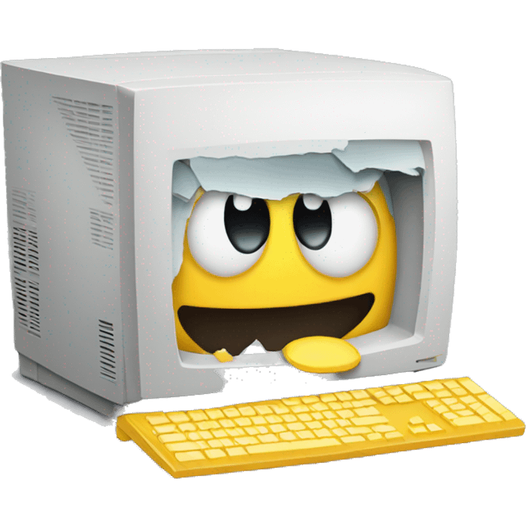 broken computer emoji