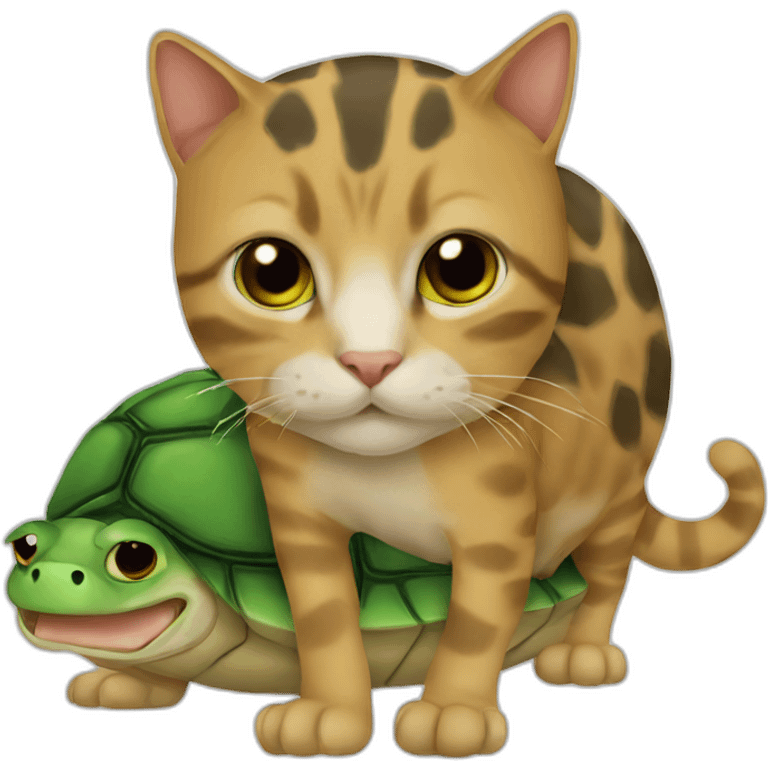 Cat turtle emoji