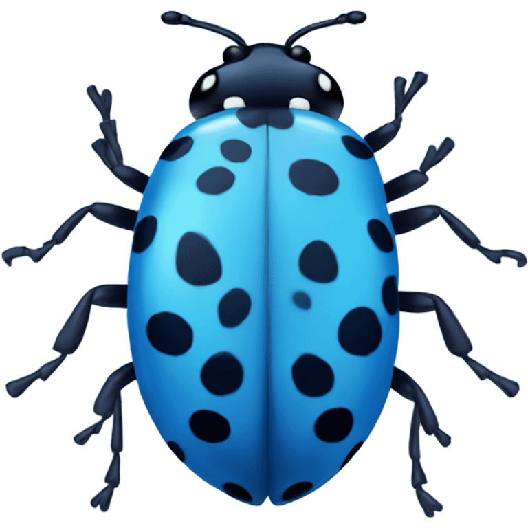 Blue ladybug  emoji