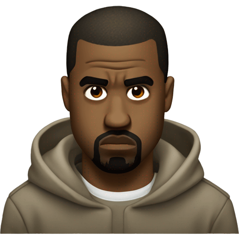 Kanye west frowning while thumb down  emoji