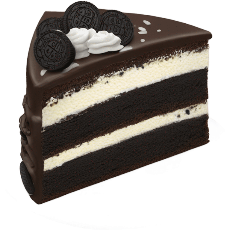 Oreo cake slice emoji