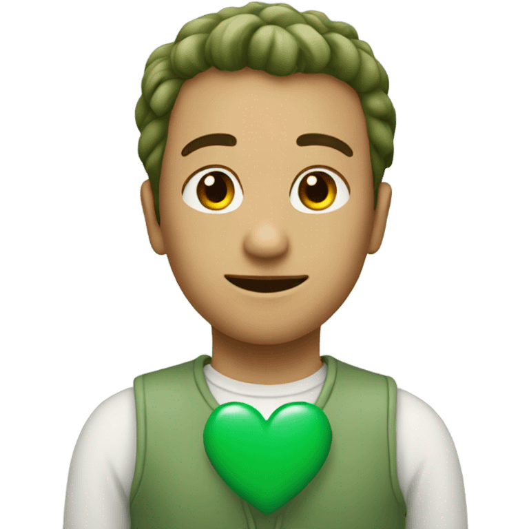 sage green heart emoji