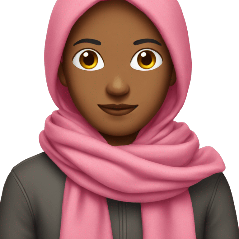 pink scarf emoji