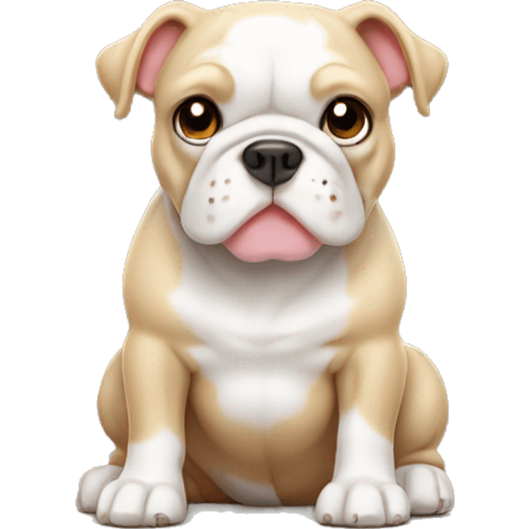 Bull Dog francés beige with white emoji