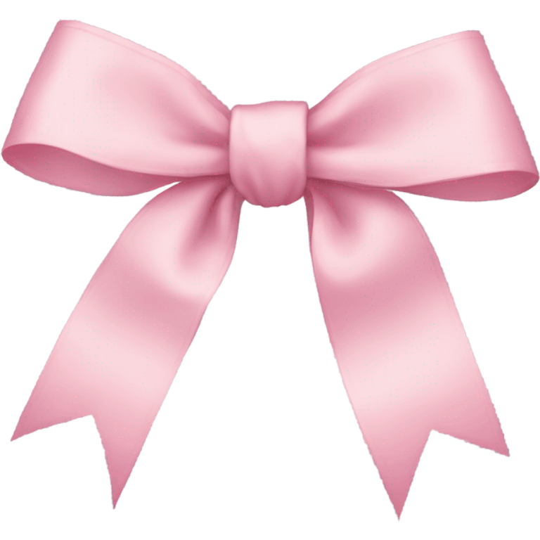 light pink ribbon bow emoji