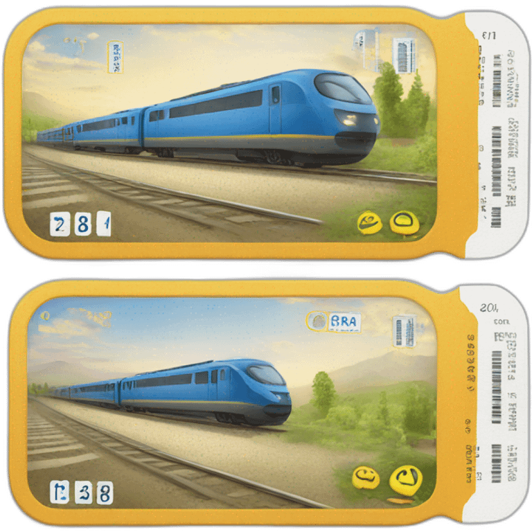 train ticket to Kyiv emoji