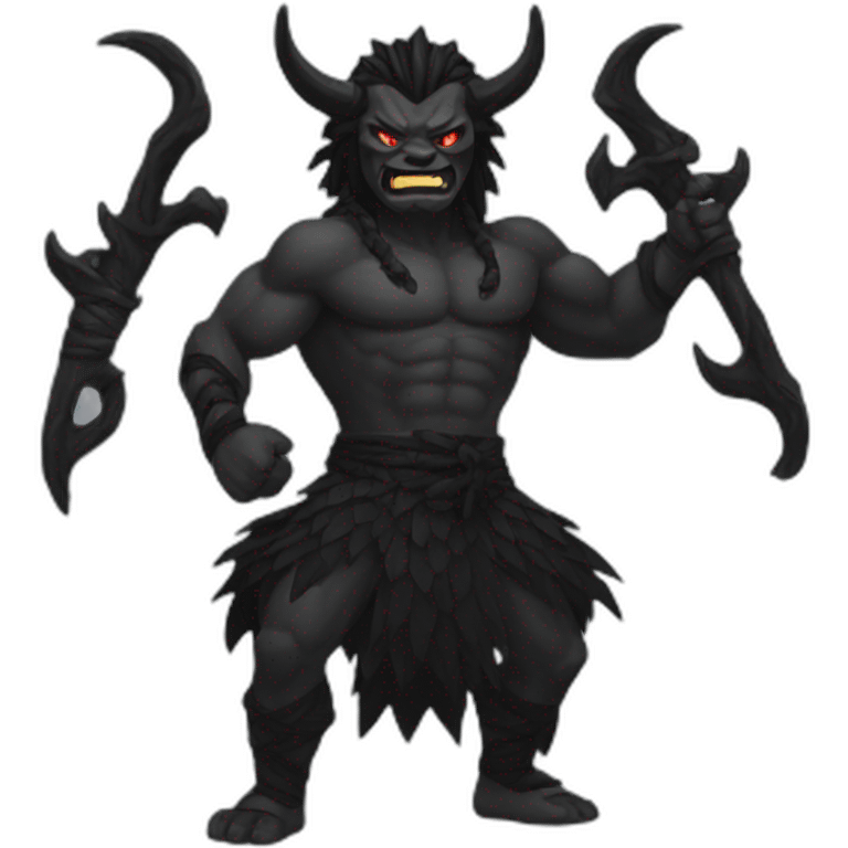 Black Oni emoji