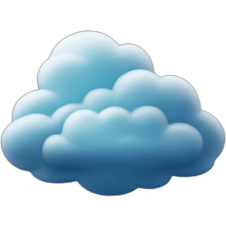 Nuage sur espace emoji