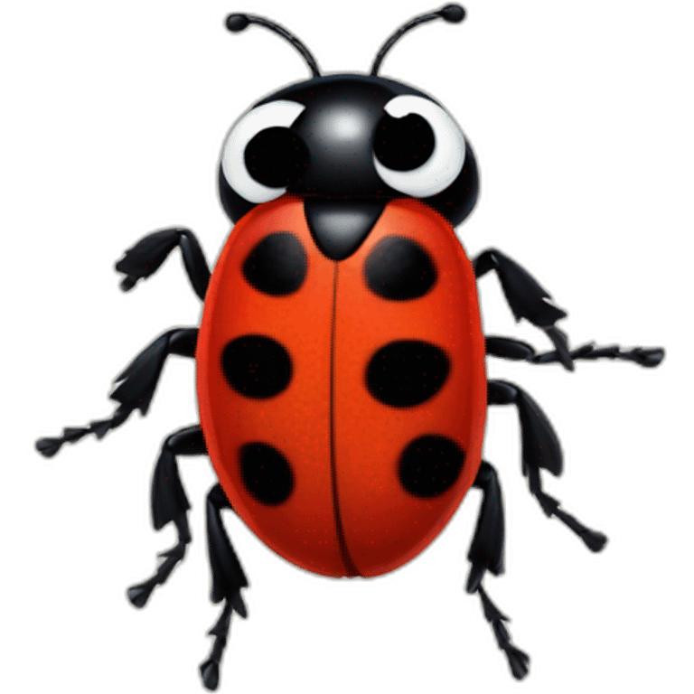 Pixar ladybug hairy emoji