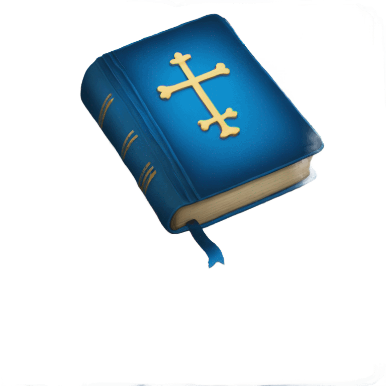 Blue bible emoji