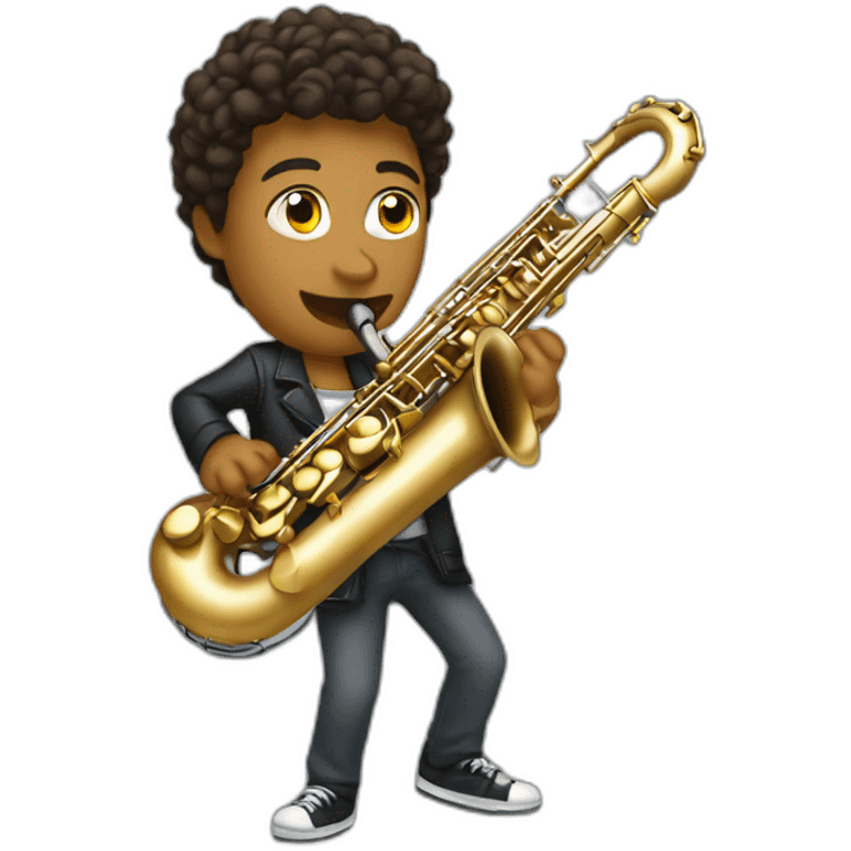 dana colley playing saxophone emoji