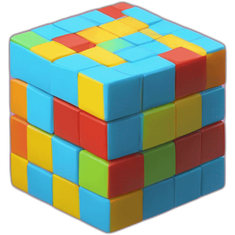 kubik rubik three angle emoji