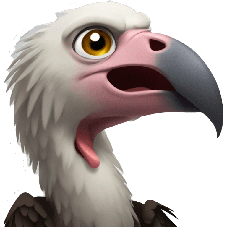 a vulture cry because he is poor emoji