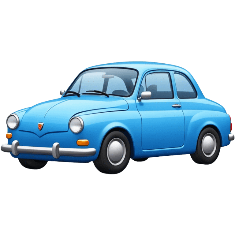 blue car high quality emoji