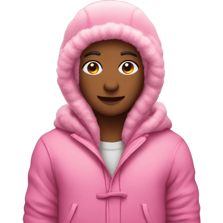 Pink Cozy Winter Jazket emoji